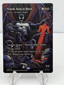 🔥💎Venom King In Black 0022 Borderless Spider Man MTG NM🔥💎 - Image 1