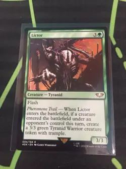 MTG Magic The Gathering Lictor 40K Rare Green Tyranid Warhammer - Image 1