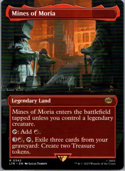 Mines of Moria (Borderless) 342 Universes Beyond: The Lord of the Rings MTG NM - Image 1
