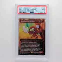 Magic The Gathering Secret Lair Knuckles the Echidna Foil PSA 9 #2082 - Image 1