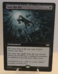 Into the Pit (Extended Art) MTG Commander: Duskmourn: House of Horror Regular - Image 1