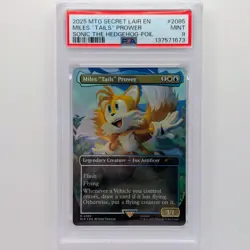 Magic The Gathering Secret Lair Miles "Tails" Prower Foil PSA 9 #2085 - Image 1