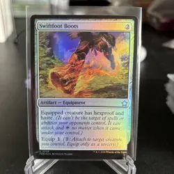 Swiftfoot Boots FDN Foundations MTG 258 FOIL UNCOMMON - Image 1