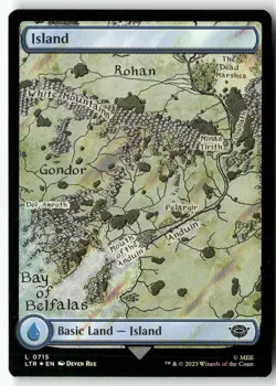 Island (0715) (Surge Foil) 715 Universes Beyond: The Lord of the Rings Foil NM - Image 1
