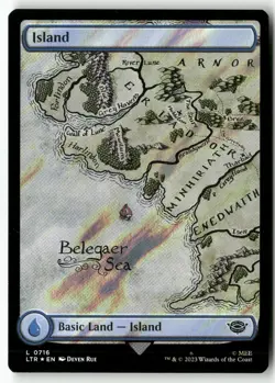 Island (0716) (Surge Foil) 716 Universes Beyond: The Lord of the Rings Foil NM - Image 1