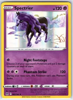 Spectrier 081/196 Holo Rare Lost Origin Pokemon Holo Near Mint - Image 1