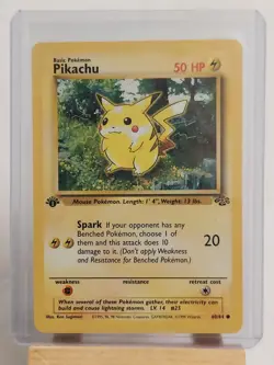 Pokemon TCG Common (First Edition) Pikachu 060/064 Jungle - Image 2