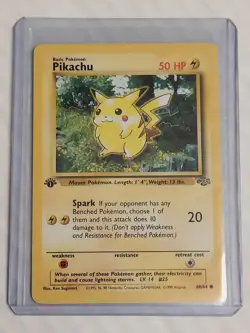 Pokemon TCG Common (First Edition) Pikachu 060/064 Jungle - Image 3