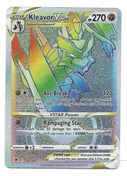 Kleavor VSTAR (Secret) 196/189 Swsh10: Astral Radiance Holo Pokemon TCG - NM - Image 1