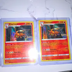Charizard 010/078 Holo (2 Cards) Pokemon GO 2022 English Pokemon TCG Lot - Image 1