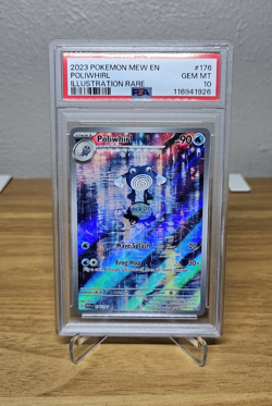 The Pokemon Company Poliwhirl 176/165 SV 151 Illustration Rare Holo PSA Graded - Image 1