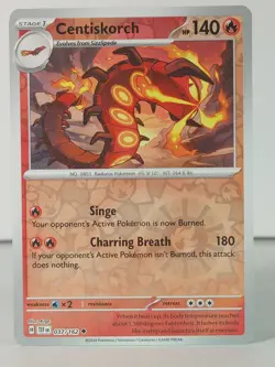 Centiskorch - Reverse Holo - Temporal Forces #037 - Pokemon -NM -V - Image 1