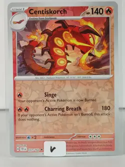 Centiskorch - Reverse Holo - Temporal Forces #037 - Pokemon -NM -V - Image 5