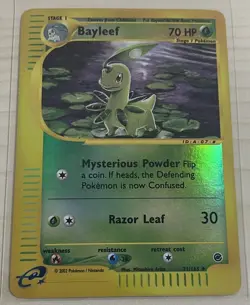 Pokemon Card Bayleef LP Expedition Uncommon Reverse Holo 71/165 - Image 1