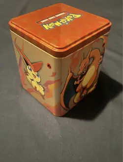 Pokemon TCG: Fire Stacking Tin (Empty) with Collectible Scorbunny Coin - Image 2