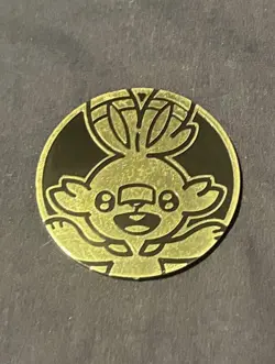Pokemon TCG: Fire Stacking Tin (Empty) with Collectible Scorbunny Coin - Image 4
