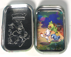 Pokemon Grookey Scorbunny Sobble EMPTY Starter Mini Tin with Insert Card - Image 3