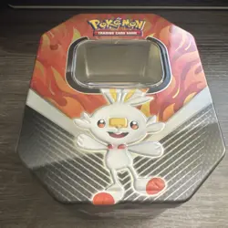 Pokemon Galar Partners Tin (2020) Metal Card Storage Scorbunny (EMPTY- No cards) - Image 1