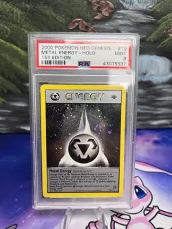 2000 POKEMON NEO GENESIS METAL ENERGY - HOLO 1ST EDITION #19 PSA MINT 9 - Image 1