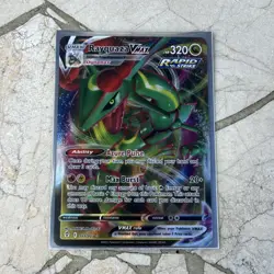 Pokemon TCG Rayquaza VMAX Holo Ultra Rare Card Evolving Skies 111/203 - Image 1