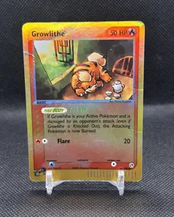 Growlithe 65/100 Reverse Holo Pokemon Card - Sandstorm - Image 1