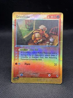 Growlithe 65/100 Reverse Holo Pokemon Card - Sandstorm - Image 2