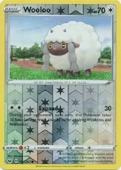 Wooloo 152/202 Sword & Shield Base Set REVERSE HOLO PERFECT MINT! Pokemon - Image 1