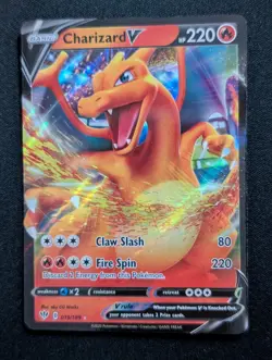 Charizard V 019/189 SWSH03: Darkness Ablaze Pokemon NM Holo - Image 1