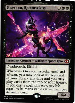 MAGIC MTG MARVEL SPIDER-MAN 0056 M GWENOM, REMORSELESS NON-FOIL - Image 1