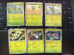 Pokemon TCG Sprigatito Floragato Meowscarada Lot (6) Various Sets Holo NM - Image 1