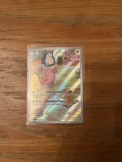 Pokemon Chansey 187 Twilight Masquerade Holo Full Art Near Mint Psyduck Ditto - Image 1