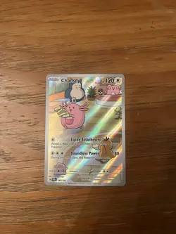 Pokemon Chansey 187 Twilight Masquerade Holo Full Art Near Mint Psyduck Ditto - Image 2