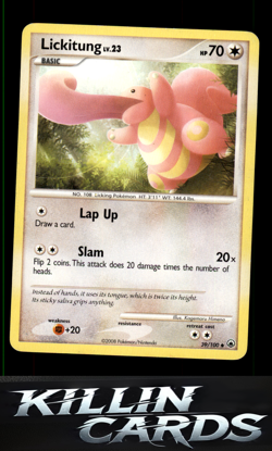 Lickitung 39/100 Pokemon Uncommon Majestic Dawn Card MP - Image 1
