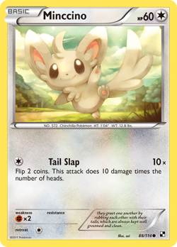 MINCCINO 88/114 C BLACK & WHITE POKEMON LP SUI - Image 4