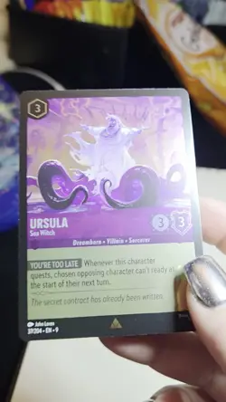 Ursula Sea Witch 37/204 Rare : Foil NM - Disney Lorcana Fabled - Image 2