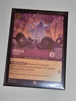 Ursula Sea Witch 37/204 Rare : Foil NM - Disney Lorcana Fabled - Image 5