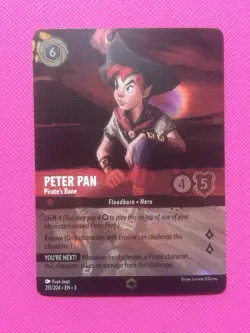 2024 Disney Lorcana Into The Inklands Peter Pan Pirate’s Bane 215/204 ENCHANTED - Image 1