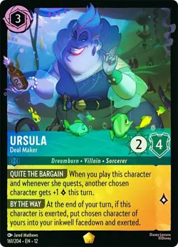 Cold Foil URSULA DEAL MAKER 1x Rare Disney Lorcana NM - Image 1