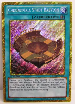 Yu-Gi-Oh 1x Chronomale Stadt Babylon - PGLD - Premium Gold Serie - Image 1