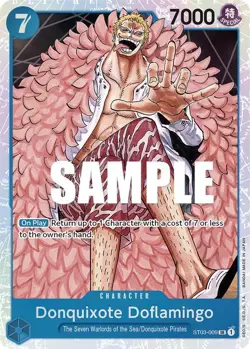 Donquixote Doflamingo Foil SR Starter Deck 3: The Seven Warlords of The Sea ST03 - Image 1