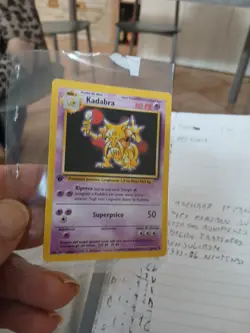 Pokemon Kadabra 32/102 Set Base Prima Edizione Wizards ITA Carte vintage - Image 1