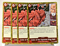 OP12-018 Color of the Supreme King Haki R Legacy of the Master One Piece CCG x4 - Image 1