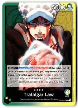 Trafalgar Law (022) OP10-022 Leader Royal Blood One Piece Near Mint - Image 1