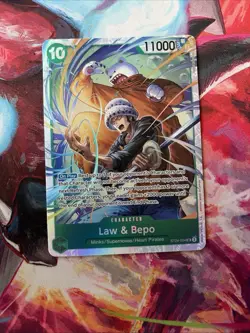 One Piece | Law & Bepo | ST24-004 | Super Rare (SR) | NM - Image 1