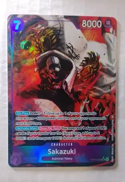Bandai One Piece Card Game Sakazuki OP16-065 SR Alt Art - Image 1