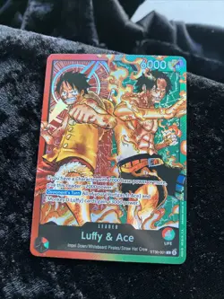 Luffy & Ace ST30-001 Leader Card Starter Deck EX 30 One Piece English NM - Image 3