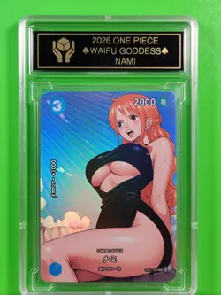 NAMI Waifu Goddess Card CUSTOM MADE Black Label - Image 1