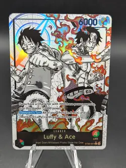 One Piece Luffy And Ace Parallel Alternate Art Leader ST30-001 - Image 1
