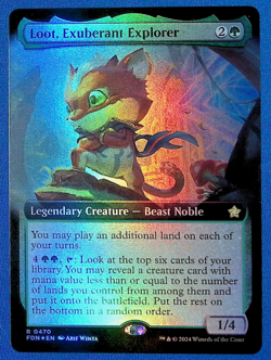 2024 Magic the gathering: Loot, Exuberant Explorer Foundations Foil #0470 - Image 1