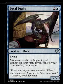 2023 MTG CMM Loyal Drake U Creature #104 - Image 1